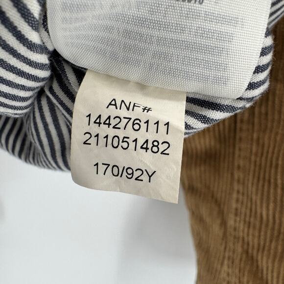 Abercrombie & Fitch Corduroy Blazer Womens Medium Cropped Brown Academia Preppy - Picture 8 of 9